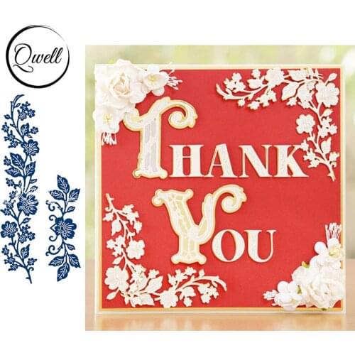 QWELL Leaf Vine Metal Cutting Dies for Scrapbooking and Card Making Paper Embossing Craft New 2019 die cuts