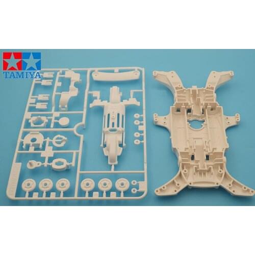 1 Set White MA Chassis With Accessories 95109 Spare Parts for Tamiya Mini 4WD Racing Car Model