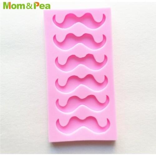 XK042 Mustache Shaped Silicone Mold Gum Paste Chocolate Ornamental Fondant Mould Cake Decoration Tools