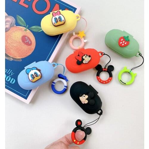 Cute Cartoon Silicone Cover for Samsung Galaxy Buds / Buds+ Plus Case Bluetooth Earphone Case Wireless Headset Headphone Box Bag