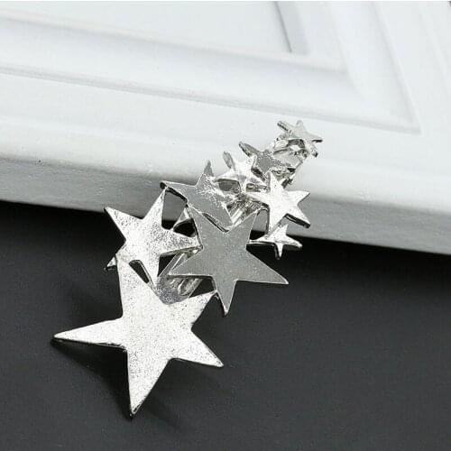 Alloy Golden Silver Leaves Antler Starfish Stars Headwear Hair Accessories Barrettes Hair Clips & Pins for Women