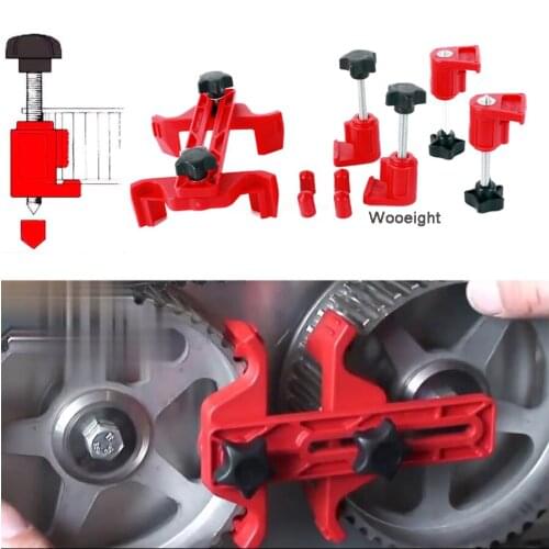 Wooeight 1Set Universal Cam Camshaft Lock Holder Car Engine Cam Timing Locking Tool Set Sprocket Gear Timing Accessories