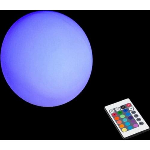 Waterproof 15cm Lighting Ball Home/Bar/Hotel Decoration RGB Color Changes Cordless LED Table Lamp Free Shipping 20pcs/Lot