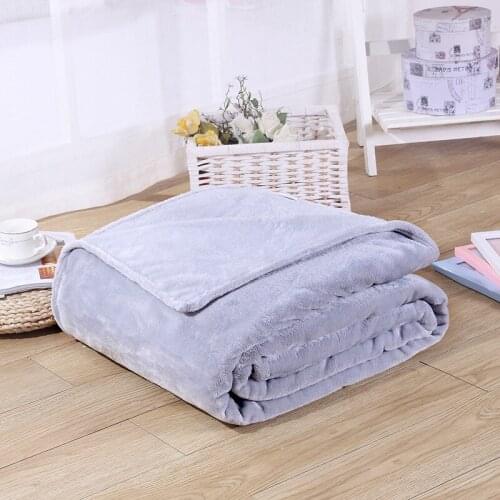 100% high quality Home textile flannel Blanket pink plaid warm soft blankets throw on Sofa/Bed/Plane Travel