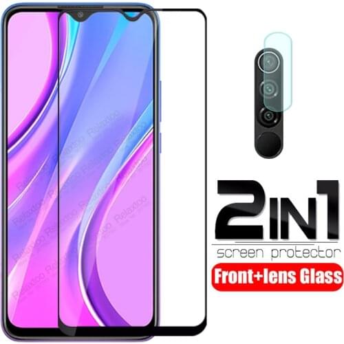 2 in 1 camera protective glass For xiaomi redmi 9 Glass redmi9 6.53" redmy 9 safety armor screen protector tempered Glasses Film