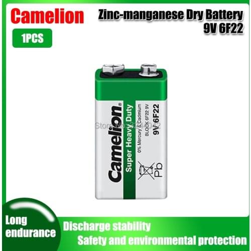 1pc Camelion 9V 6F22 PPP3 6LR61 Bateria 6F22 PPP3 6LR61 Lithium Battery Super Heavy Duty Dry Batteries For Radio Alarm Toy