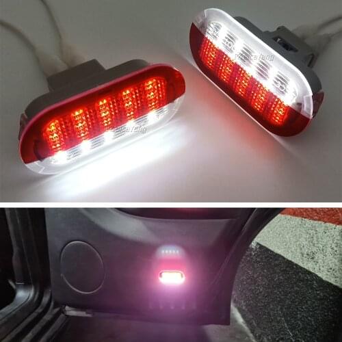 2pcs For VW Golf 4 Polo Mk4 Bora 6R 1J0 949 105a 1j0949105a Led Door Courtesy Lights Under Warning Lamps 1j0947413 1J0 947 413
