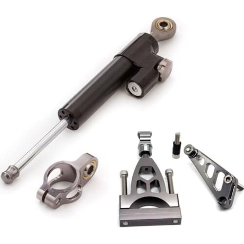 Motorcycle Aluminum Steering Stabilizer Damper Mounting Bracket For HONDA CB400 VTEC 1999 1999-2010 Complete Set