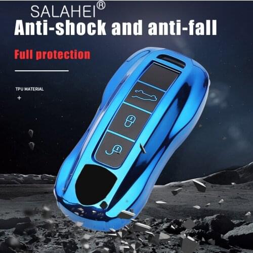 Car Key Cases Cover Shell For Porsche Cayenne 958 911 Lepin 996 Macan Panamera 997 944 924 987 987 Gt3 Cayman 987 Accessories