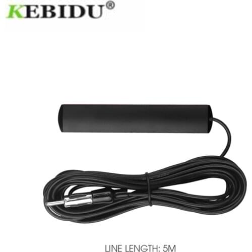 Kebidumei Car Auto Radio Amplifier Antenna Signal Booster 5 Meter Length Car Electronic Stereo FM Radio Amplifier Antenna Aerial