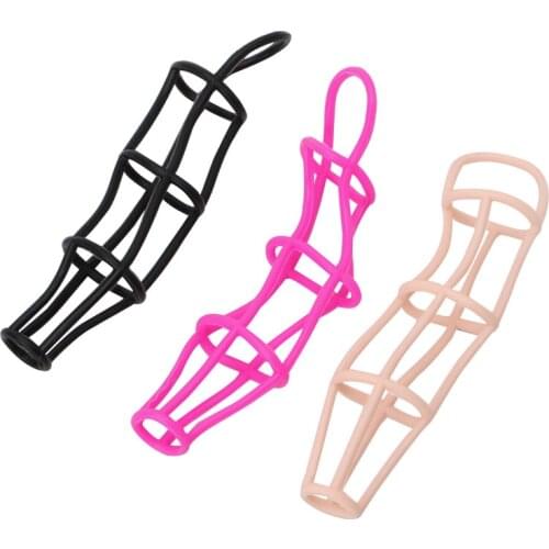 Man Chastity Cage Delay Ejaculation Silicone Cock Rings Penis Rings Adult Sex Toys Sex Products For Men / Couple