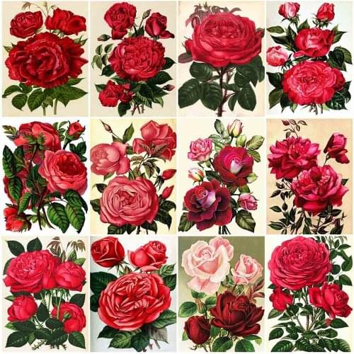 Evershine Diamond Embroidery Peony Flower Diamond Painting Full Square Round Drill 5D Cross Stitch Mosaic Sale Home Decoration