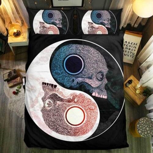 Fanaijia 3d sugar skull duvet cover set bedding sets king size skull Bed bedline twin bed sets queen size comforter sets