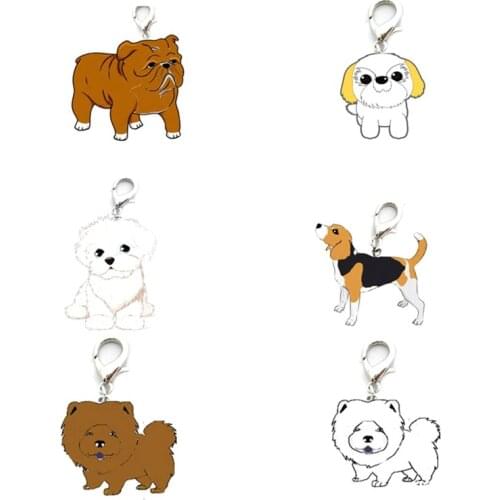 Pet Identity Tag ID Card for Grean Dane German Shepherd Dog French Bulldog hanging accessory collar Mini Pet Dog Puppy Collar