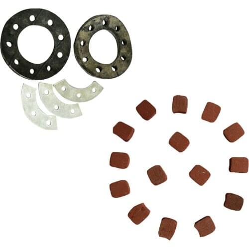 Sprocket Mount Kit&15xSquare Clutch Pads For 49cc 80cc 2 Stroke Motorized Bike