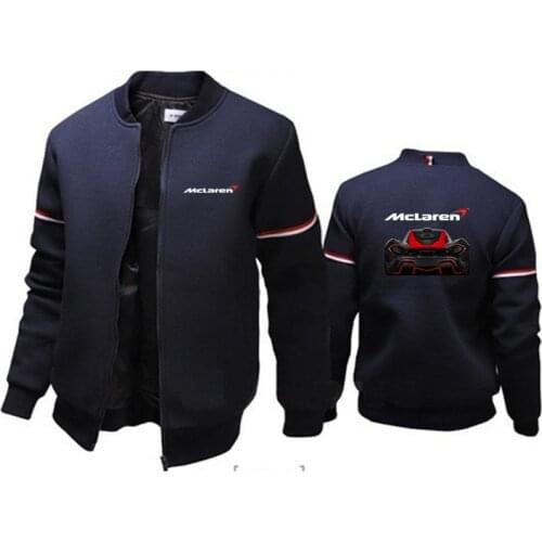 McLaren Logo 2021 Mens New Printed Comfortable Jackets Round Neck All-match Fashion Hip Hop Sports High Street Male Tops
