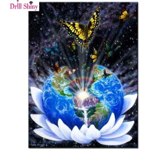 Drill Shiny 3D Diy Resin Diamond Painting Starry Sky Universe Square Full Embroidery Cross Stitch Kits Mosaic home wall decor
