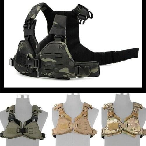 NEW Airsoft Paintball Tactical Molle Vest Bikini Chest Rig Quick Release For Women