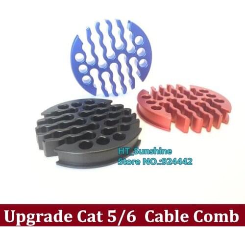 Very Durable and Smooth aluminium alloy category 5 / 6 Network Cable Comb Machine Wire Harness Arrangement Tidy Tools For Comput