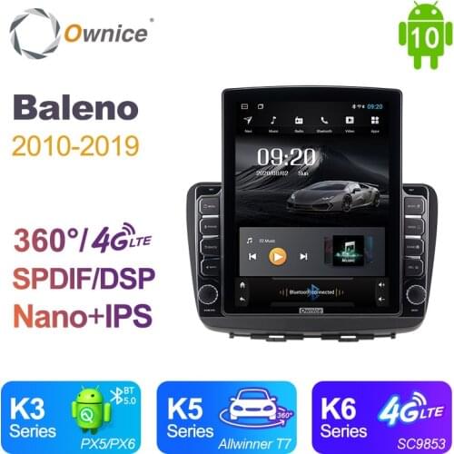 Ownice 2 Din Android 10.0 for SUZUKI Baleno 2010 - 2019 Car Radio Auto Multimedia Video Audio GPS Player head Unit 4G LTE 8core