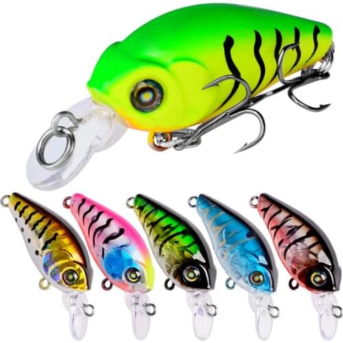 POETRYYI 4.7cm 3.3g Crankbait Fishing Lure Artificial Crank Hard Bait Topwater Minnow Fishing Wobblers Japan Fish Lures