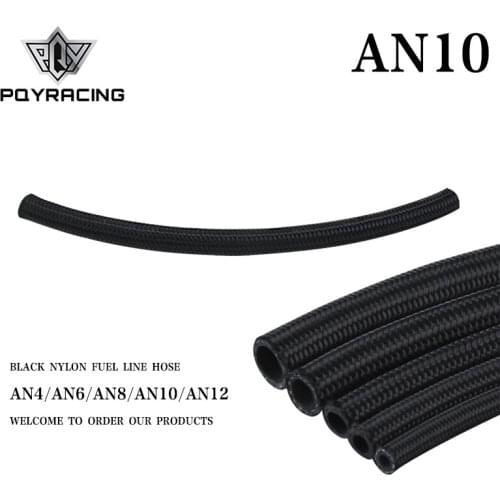 PQY - 10 AN Pros Lite Black Racing Hose Fuel Oil Line 350 PSI 0.3M PQY7314-1