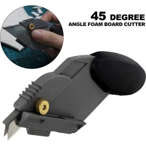 Precision Tools Bevel Knife Angle Foam Board Cutter Degree Angle Easy Mat Cutter with 6 Spare Blades Card Foam Mat Board Cutting