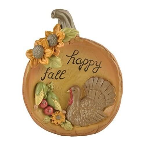 Happy Fall Turkey 2.17" wide x 5.79" H Pumpkin Crafts for thanksgiving decorations