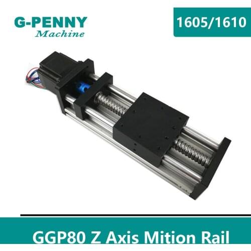 CNC Machine Z Axis Sliding Table Linear Motion Guide Rail with Ball Screw 1204/1605/1610 with NEMA23 Stepper Motor for X Y axis