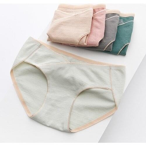 Thin Soft Cotton Maternity Panties Seamless Low Waist Across V Belly Underwear Clothes for Pregnant Women Pregnancy Briefs