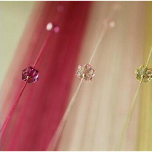 High quality crystal bead curtain partition divider entrance way curtain 3*3 meters romantic string thread curtain