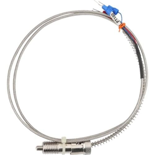 WZPT-01 PT100 type Screw Thermocouple with 1 meter Wire Yahuang-TC -200 to 500 Degrees Ceilsius