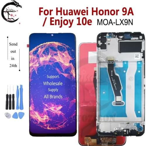 LCD With Frame For Huawei Honor 9A LCD MOA-LX9N Enjoy 10e Display Screen Touch Digitizer Assembly Replacement Honor9A Display