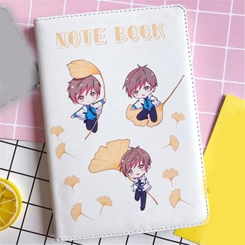 1pcs Anime Love and Producer Bai Qi PU Leather Notebook Student Journal Diary Stationery Prop Notepad for Boy Girl Gift