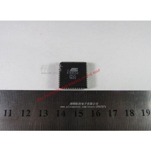 10pcs/lot AT89C52-24JC PLCC44 AT89C52 In Stock