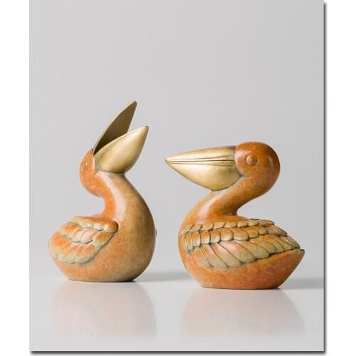 2PC/SET HOME DECORATION CHINESE BRASS ANIMAL ORNAMENT FURNISHING ARTICLES BUSINESS GIFT