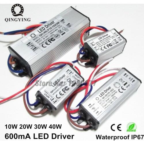 3W-60W Isolation Waterproof LED Driver 600mA High Power Factor Lighting Transformers For Floodlight Light Power Supply