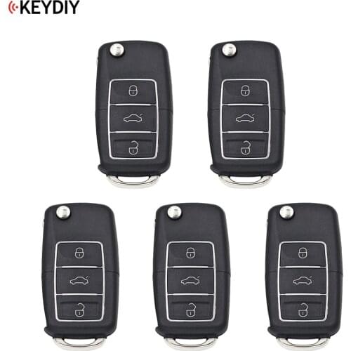 5 PCS, Original 3 Buttons Universal KEYDIY B01-3-LB Luxury Style Black Remote Control Key B-Series for KD-X2 KD900 ,URG200
