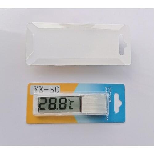 Water Thermometer Aquarium Fish Tank Crawler Thermometer Reptile Tank Naked Eye 3D LCD See-through Water Thermometer