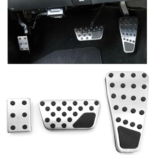 Manual Transmission Car Gas Brake Foot Pedal Pad Cover For 2009-2019 Dodge Ram 1500-5500 LHD