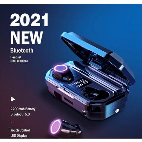 Bluetooth Earphones TWS Wireless Headset Microphone Touch Control Waterproof Movement Audiophile Headphones for All Smartphones