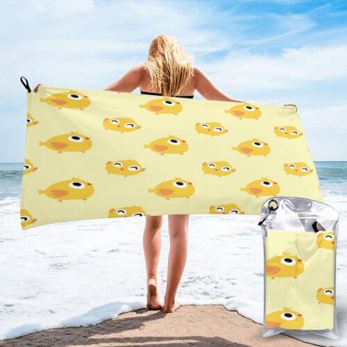 Quick Drying Pocket Towel Cute Birds Portable Water Absorbent Towel No Pilling Sports Bath Towel