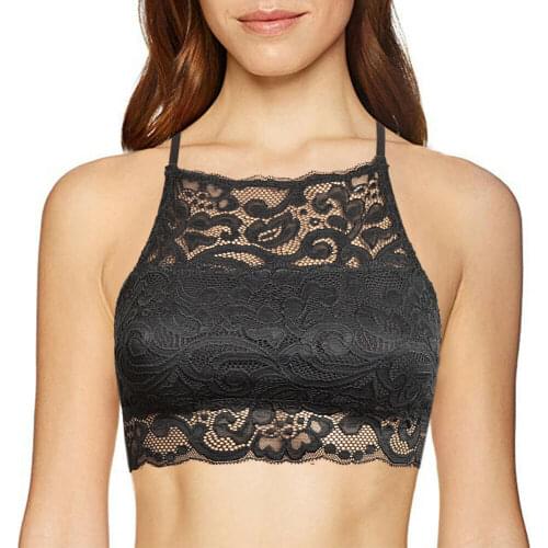 Bras For Women Lace Bralette Backless Full Transparent Cups Coverage Embroidery Wire Free Tube Top Underwear Dropshipping