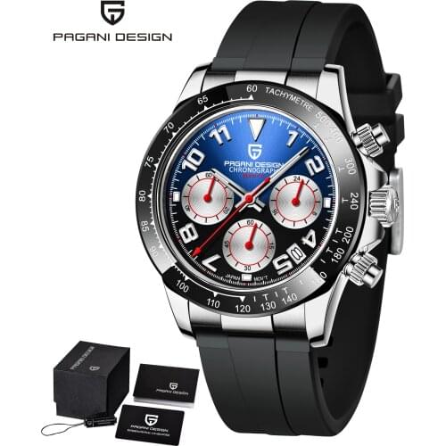 PAGANI Design 2021 New Luxury Mens Watch Top Brand Quartz Watch Mens Automatic Date Luminous Waterproof Watch Japan Seiko VK63