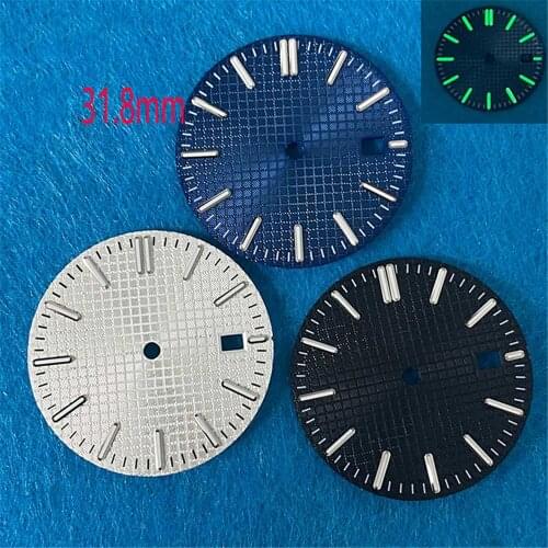 31.8MM Watch Dial w/ Calendar for NH35 Watch Movement Wristwatch Dial Upgrade Accessories