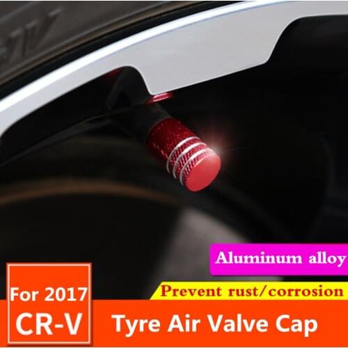 For Honda CRV CR-V 2017 2018 Aluminum Car Tyre Air Valve Caps Bicycle Motorcycle Truck universal Tire Valve Cap cover Tire screw
