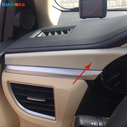 For Toyota Corolla 2014 2015 2016 ABS Matte Car Interior Front Center Console Cover Trim Decoration Strip Sticker Accessories