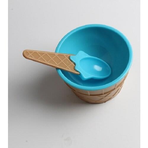 Candy Color Ice Cube Bowl With Ice Cream Scoop Cute DIY Ice Ceam Party Supplies Candy Bar Accesorios