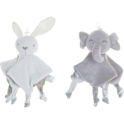 Cute Infant Newborn Appease Towel Rattle Toy Comforter Baby Soothing Handkerchief Safety Plush Handkerchief for Boy Girl