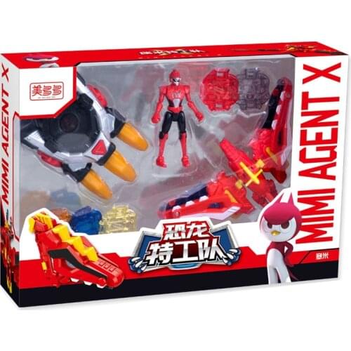 MiniForce Transformation Updated Version Action Figure Toys Agent Toys X Volt Semey Air Force Toys For Boys Gifts Red Style